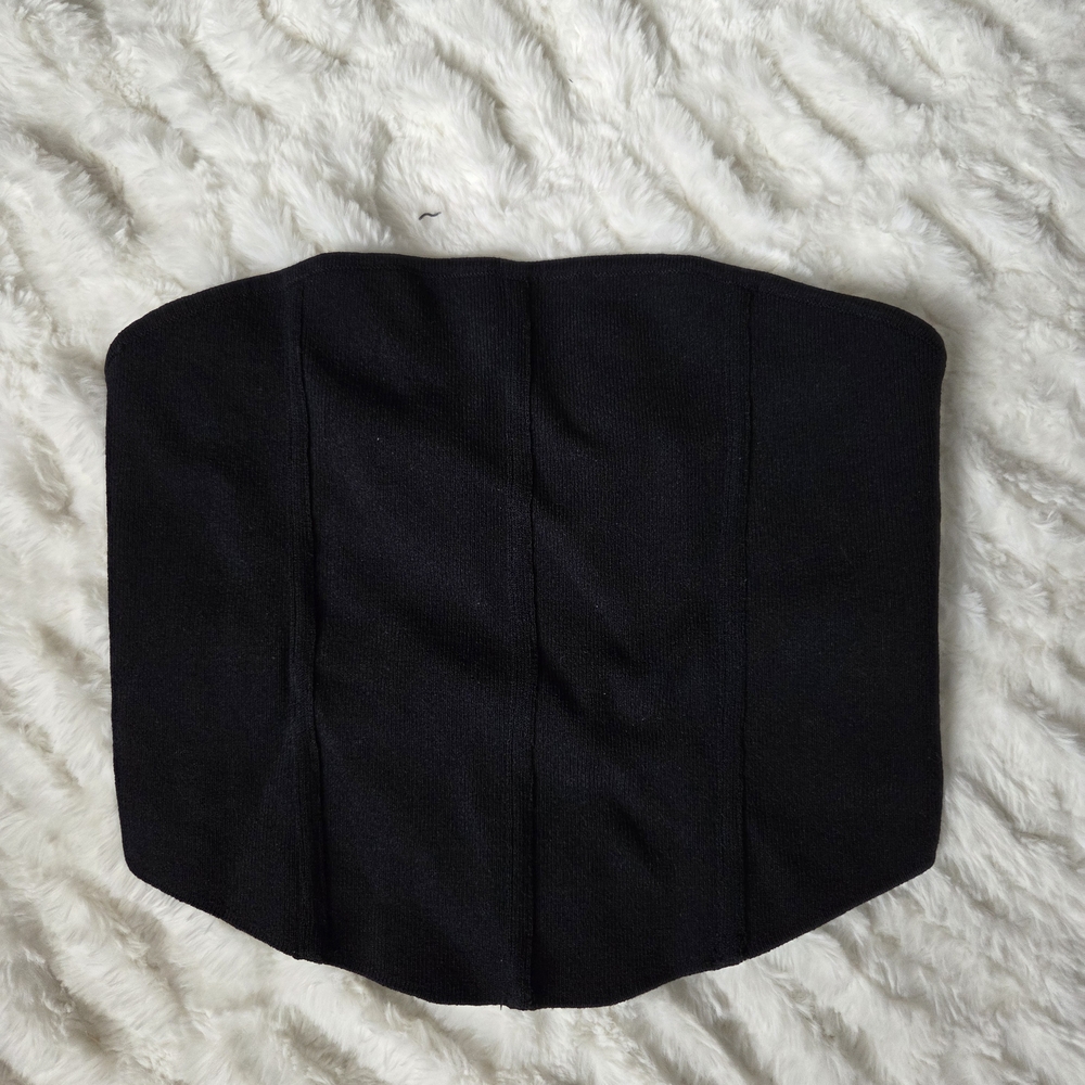 La Hearts Midnight Black Tube Top Crop